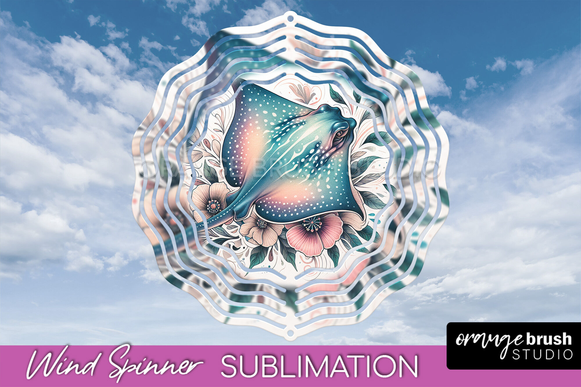 Sea Animals Wind Spinner - Summer Wind Spinner Sublimation By Orange ...