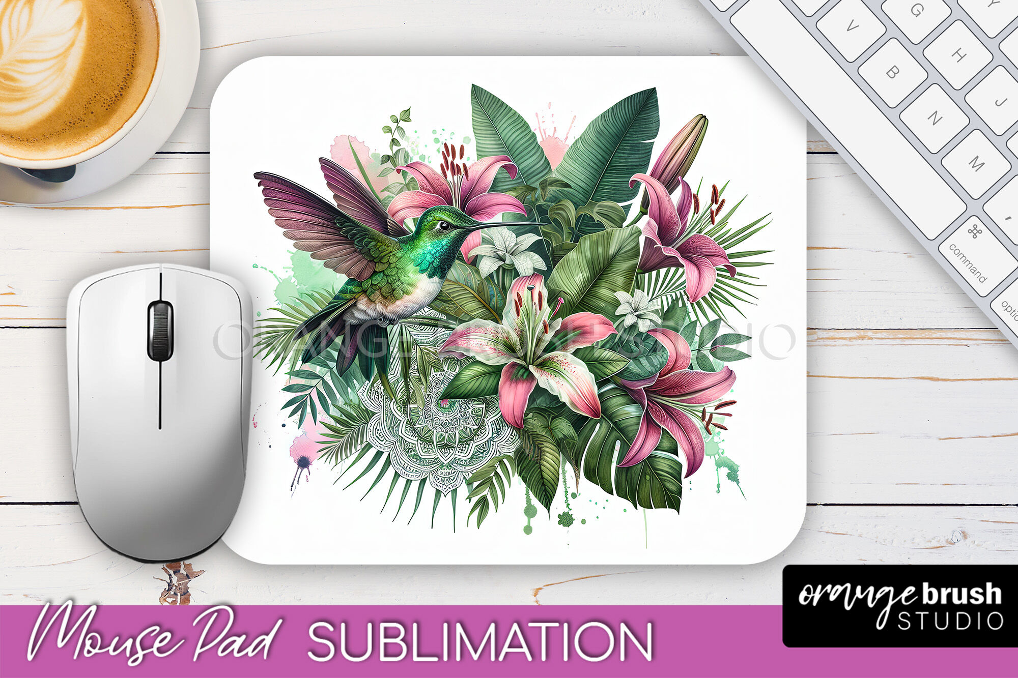 Tropical Animals Mouse Pad - Summer Sublimation Mouse Pad By Orange ...