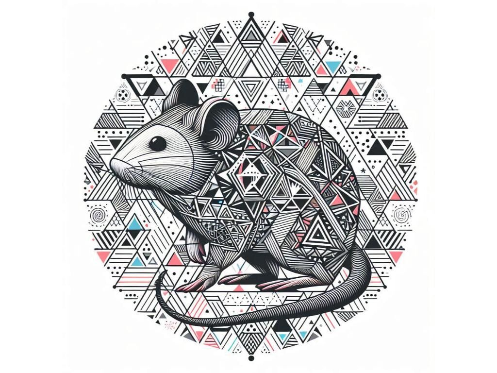 Smart rat By dianaxstoyanova | TheHungryJPEG