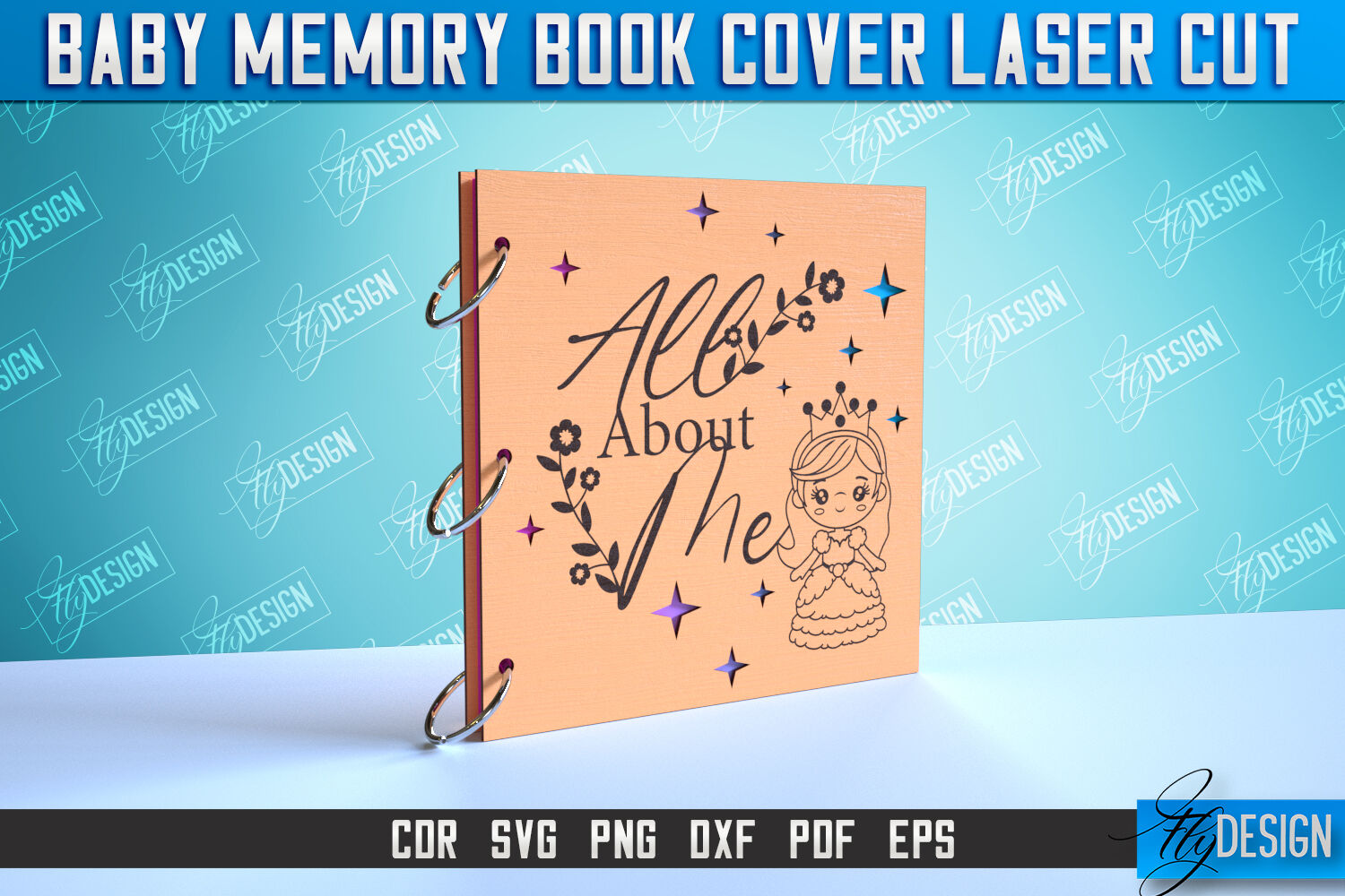 Baby Memory Book Cover Bundle | Memory Album Cover | CNC File By Fly ...