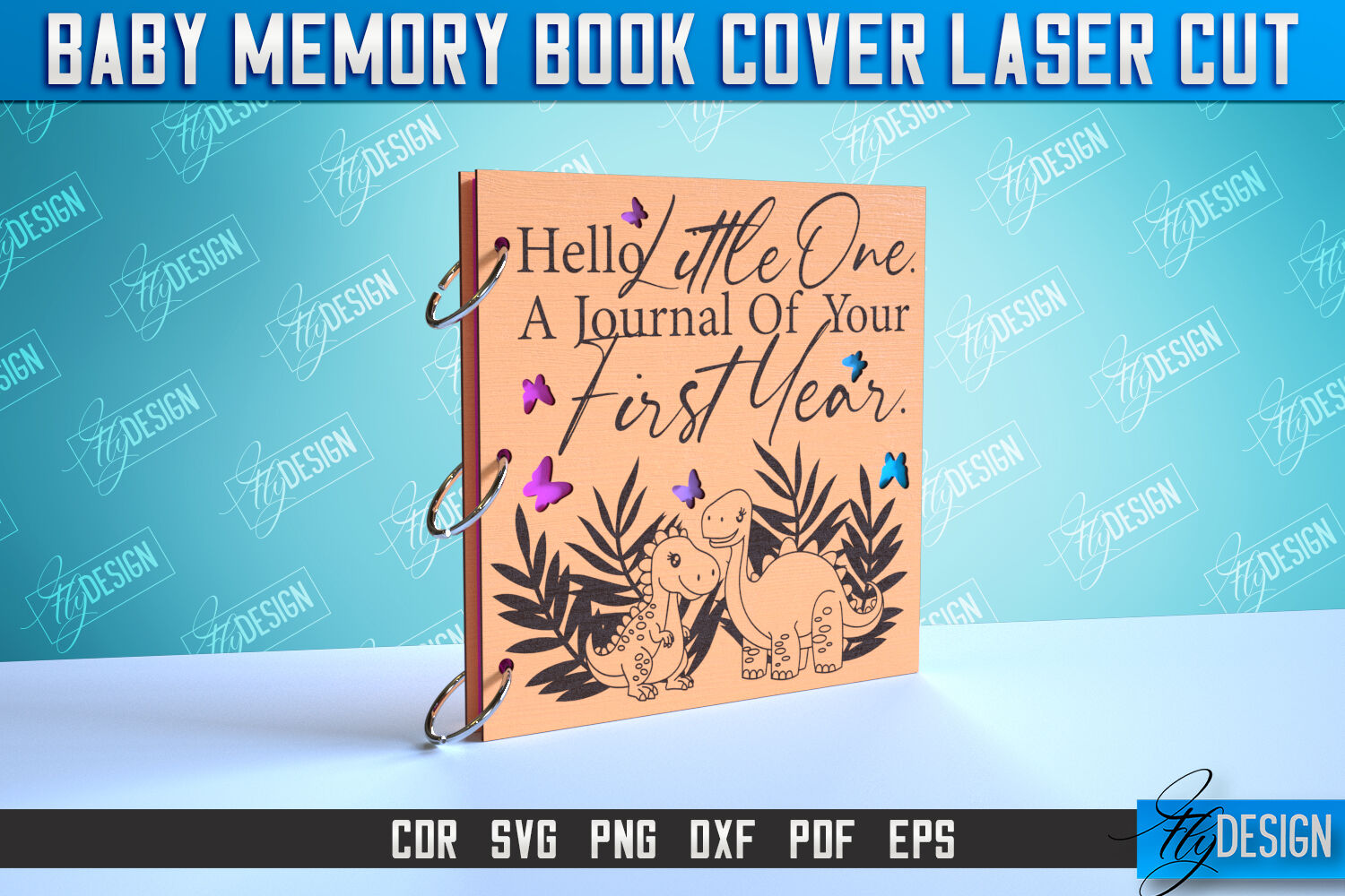 Baby Memory Book Cover Bundle | Memory Album Cover | CNC File By Fly ...