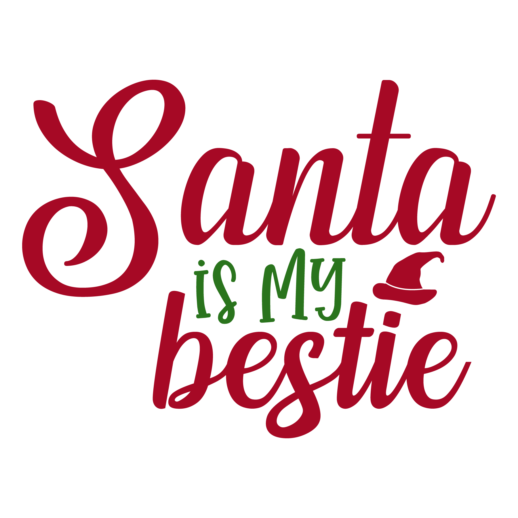 Santa Is My Bestie Svg By Orpitaroy Thehungryjpeg 