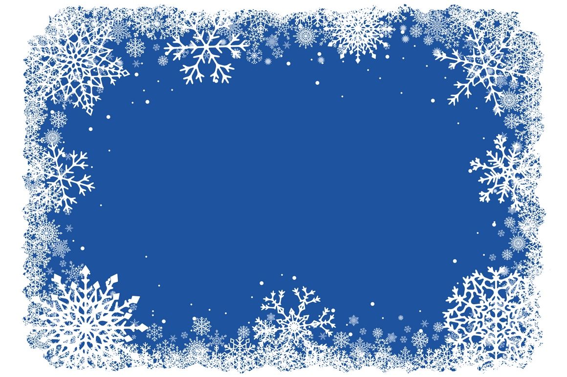 Vector Christmas Snowflakes Frame By MSA Graphics