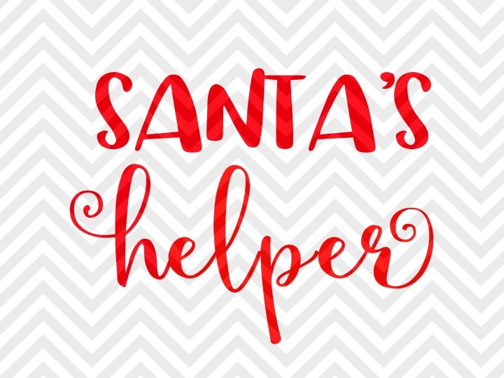 Download Santa's Helper Christmas Kids Onesie SVG and DXF EPS Cut ...