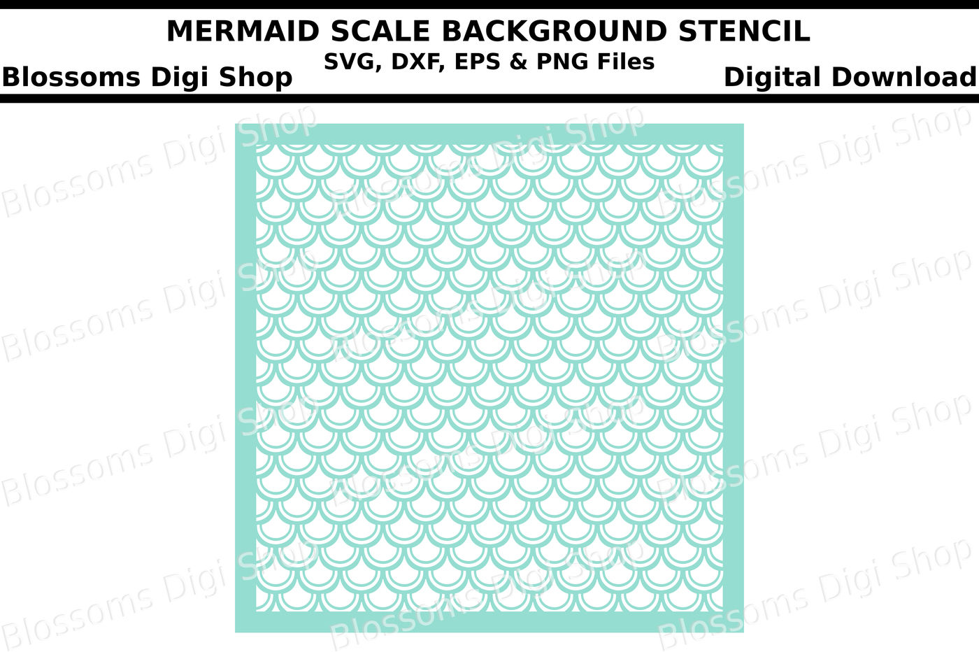 Mermaid Scales Background Svg Dxf Eps And Png Cut Files By Blossoms Digi Shop Thehungryjpeg Com
