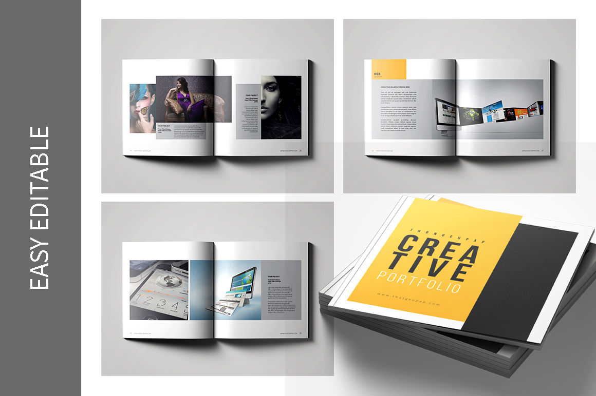 Graphic Design Portfolio Template By Top Design | TheHungryJPEG