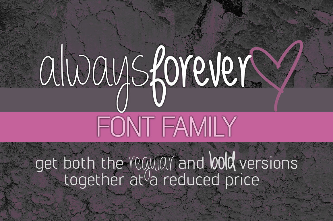 Always Forever Font Family By Brittney Murphy Design Thehungryjpeg Com