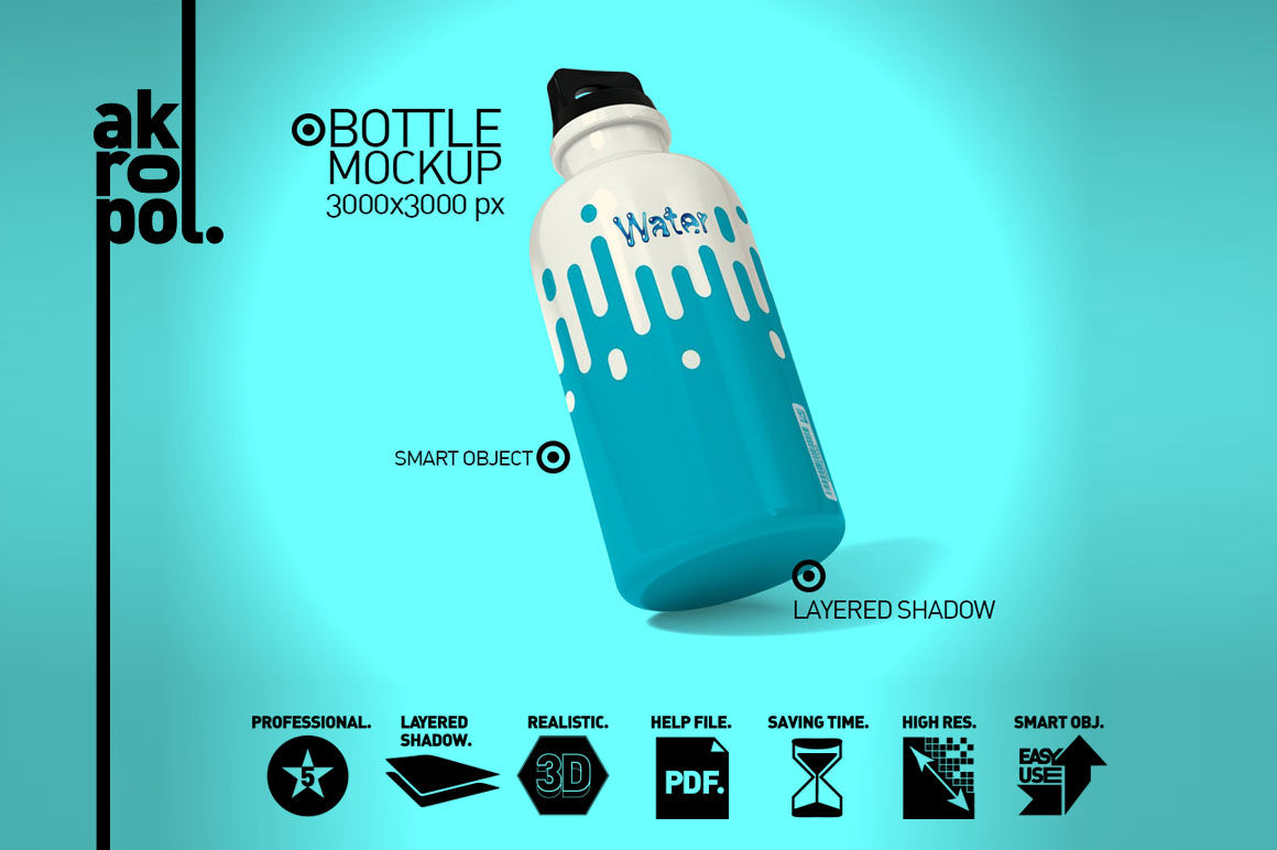 Download Fruit Water Bottle Mockup Free Mockups Psd Template Design Assets PSD Mockup Templates