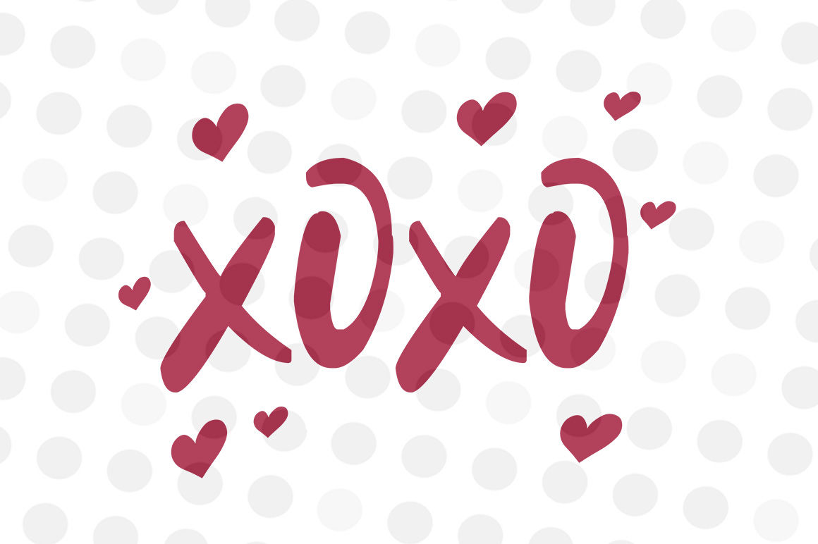 XOXO Valentine SVG, PNG, JPG By kitsandcrafts | TheHungryJPEG