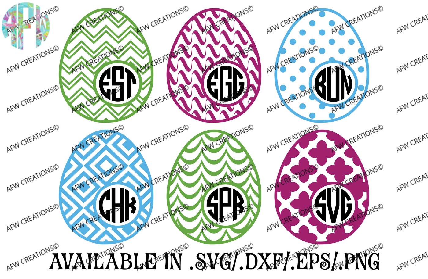 Download Ultimate Easter Bundle - $135 Value - Cut Files - SVG, DXF, EPS, PNG By AFW Designs ...