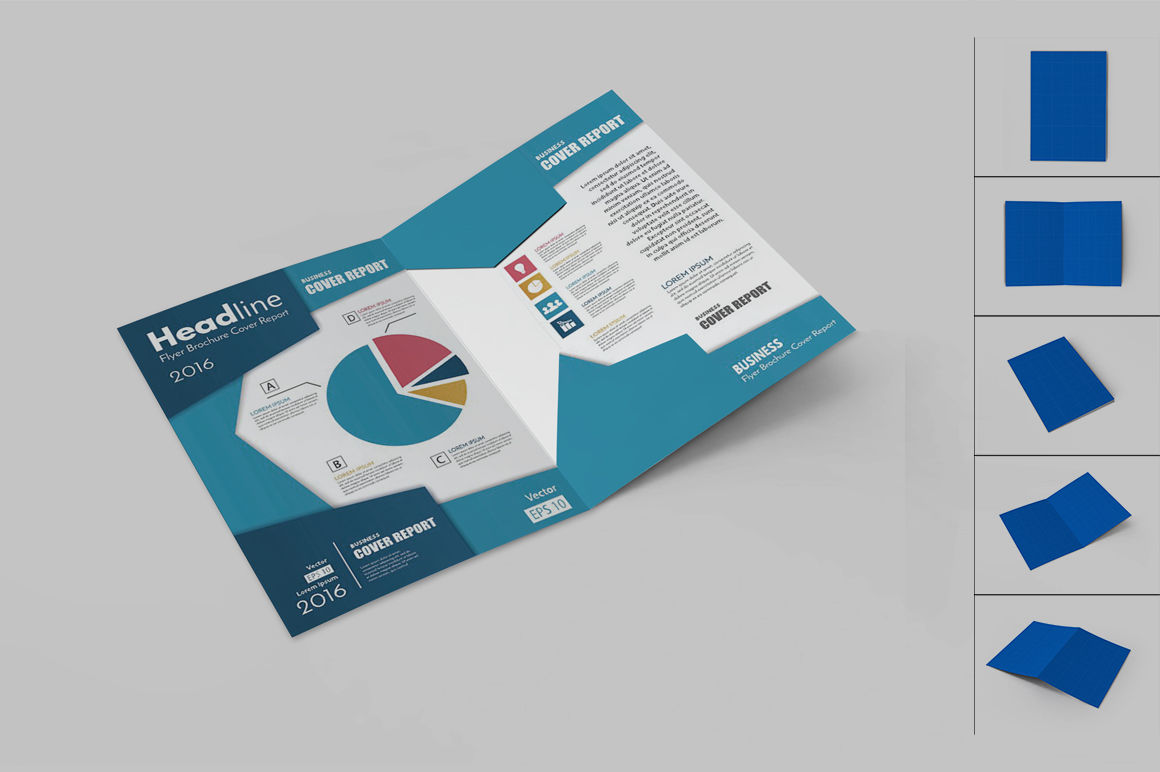 Download Bifold Brochure Mock Up By akropol | TheHungryJPEG.com