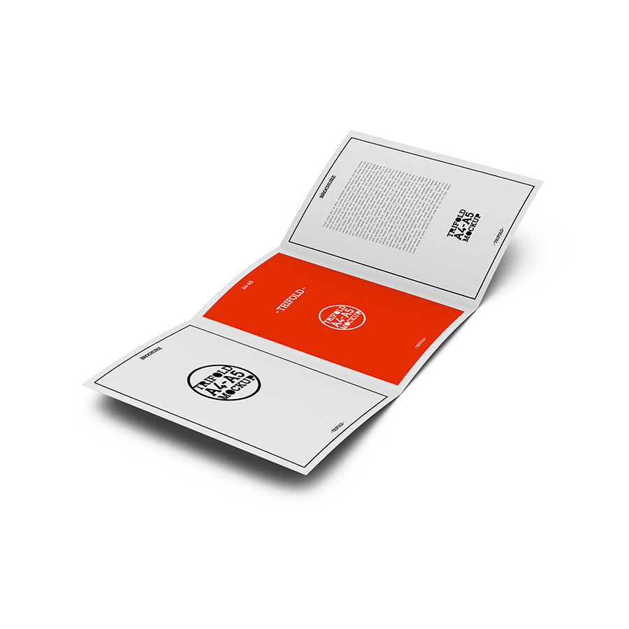 Download A4 / A5 Tri-Fold Brochure Mock-Up-01 By akropol | TheHungryJPEG.com