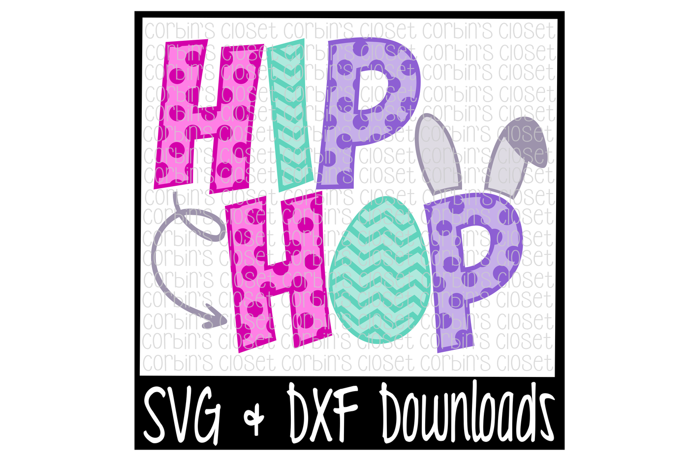 Easter SVG * Hip Hop * Bunny Cut File By Corbins SVG | TheHungryJPEG