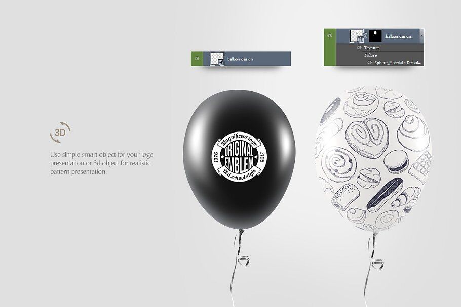 Download Balloon Mockup By rebrandy | TheHungryJPEG.com