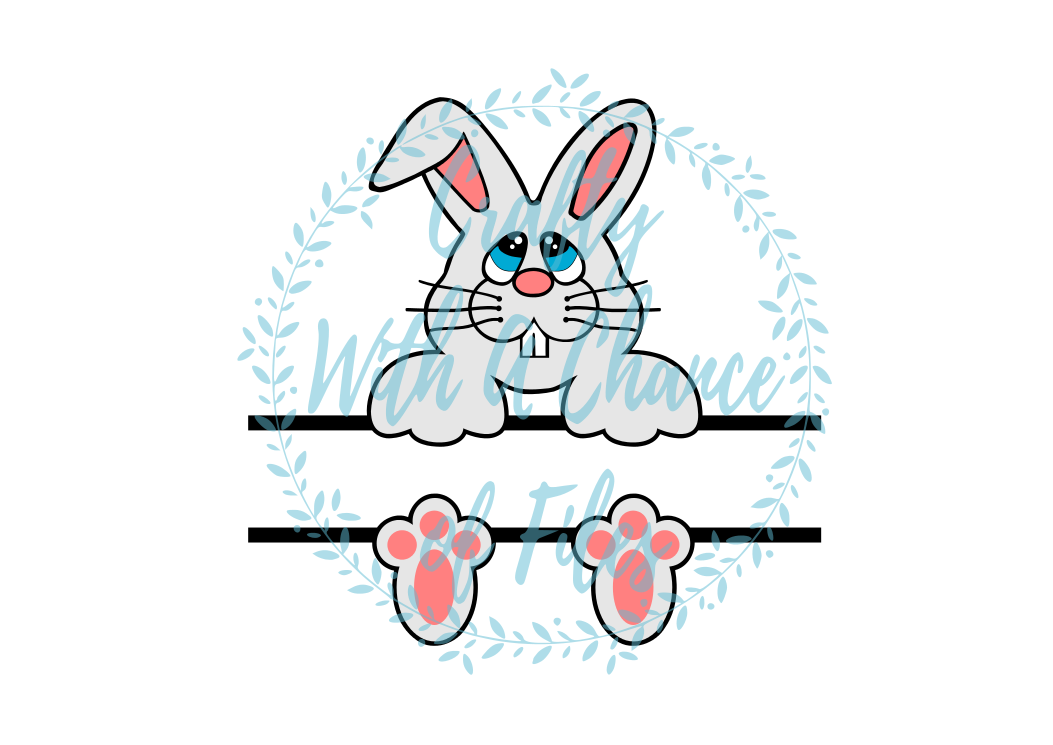 Download Easter SVG * Split Bunny SVG * Split Girl Easter Basket ...