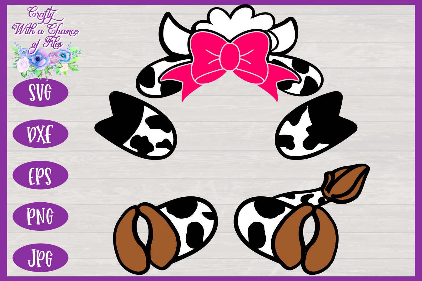 Download Cow Svg Cow Monogram Svg Farm Animal Svg Easter Svg By Crafty With A Chance Of Files Thehungryjpeg Com