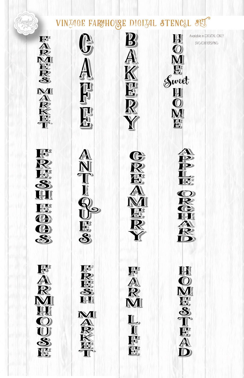 Download Bundle Of Vintage Country Farm Designs For Wood Sign Stenciling Cutting Files In Svg Dxf Eps Png By Sparkal Designs Thehungryjpeg Com