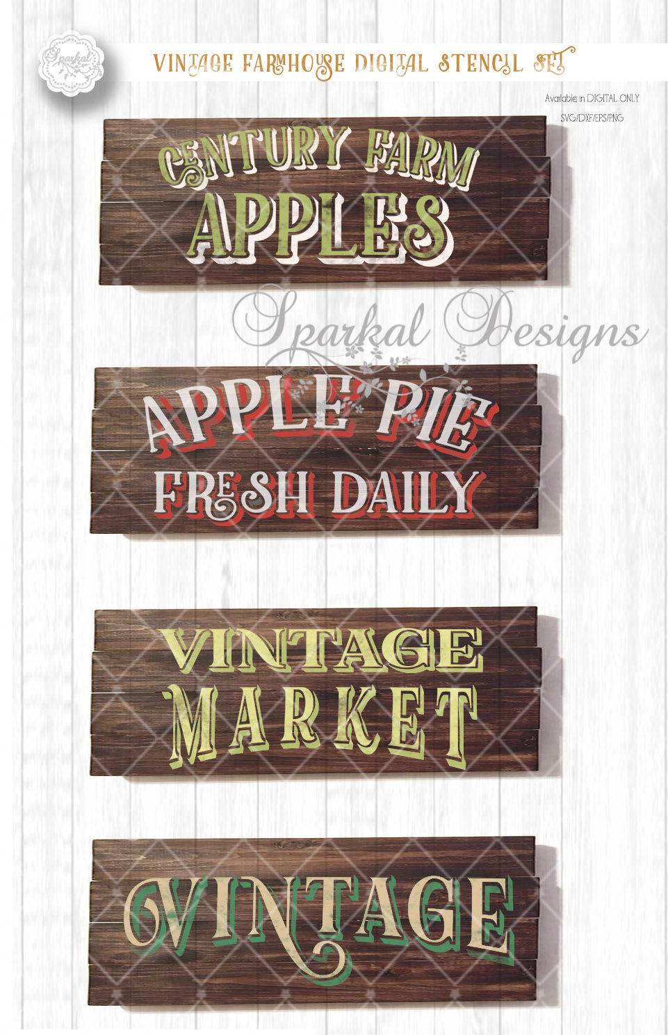 Bundle Of Vintage Country Farm Designs For Wood Sign Stenciling Cutting Files In Svg Dxf Eps Png By Sparkal Designs Thehungryjpeg Com