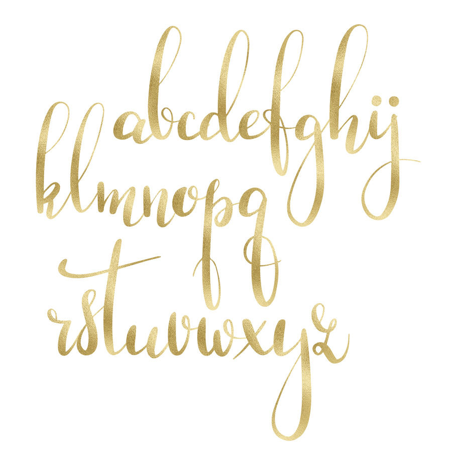 Gold foil & glitter alphabet clipart By PeDeDesigns | TheHungryJPEG