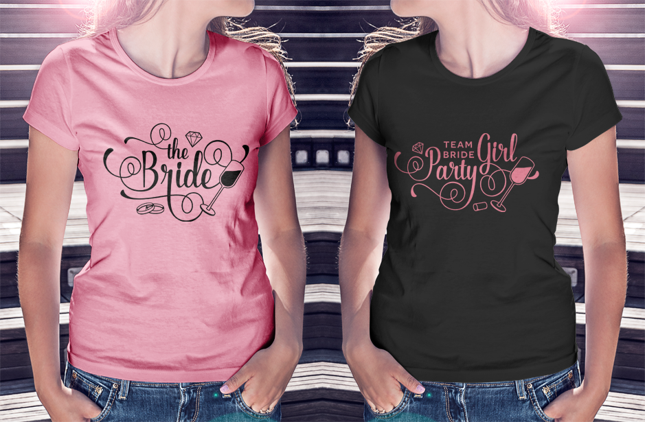 Bachelorette Party t-shirt Designs - SET OF 2 - SVG DXF EPS PNG - Cricut & Silhouette - clean ...