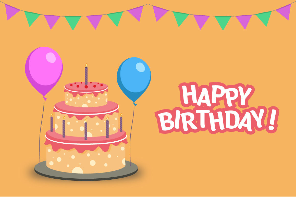 birthday elements vector By Mete Humay | TheHungryJPEG