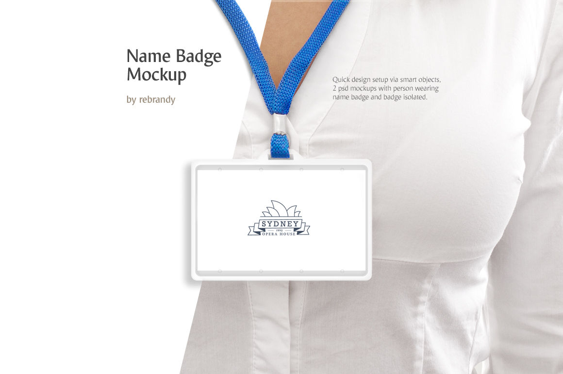 Name Badge Mockup By rebrandy