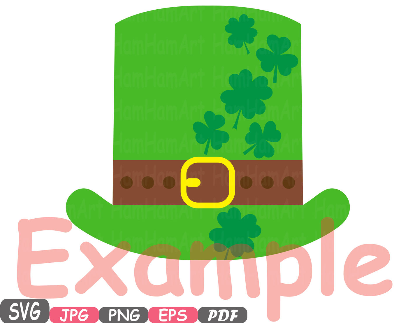 Leprechaun Hat SVG St. Patrick's Day Cut Files & Clipart