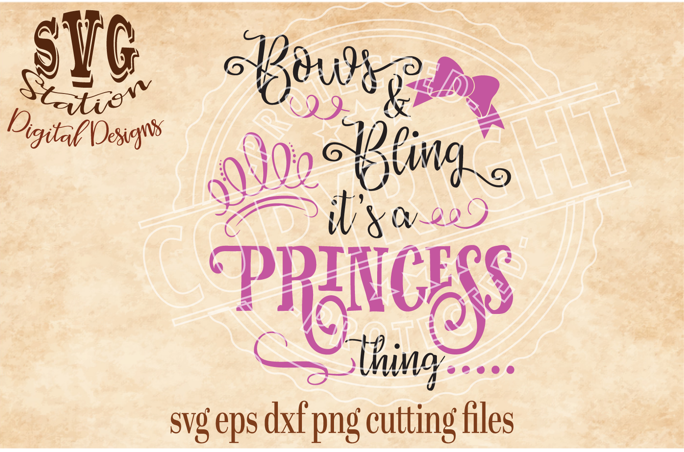 ori 55760 850c68724665d351bdb823e3978d8c0bc37ea174 bows and bling it s a princess thing svg dxf eps png cutting file silhouette cricut