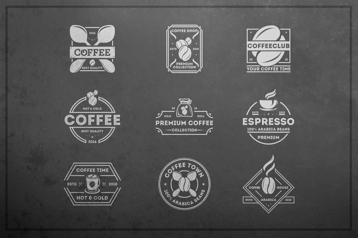 Coffee Logo Kit By Alfazet Chronicles Thehungryjpeg Com