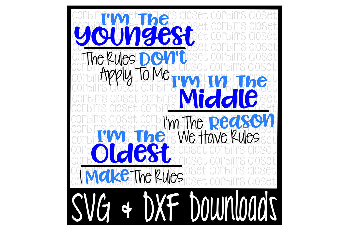 Download Sibling SVG * Oldest Child * Middle Child * Youngest Child ...