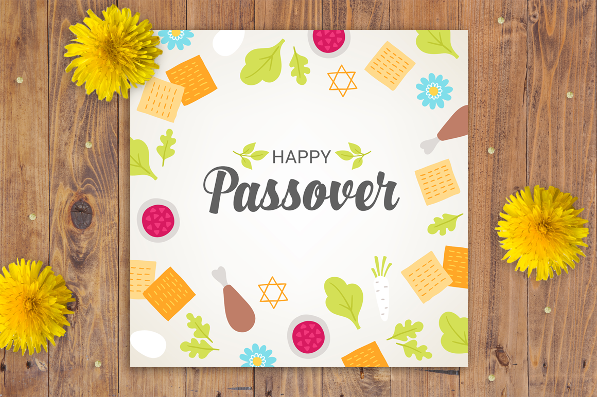 8 Passover Greeting Cards By Miu Miu | TheHungryJPEG