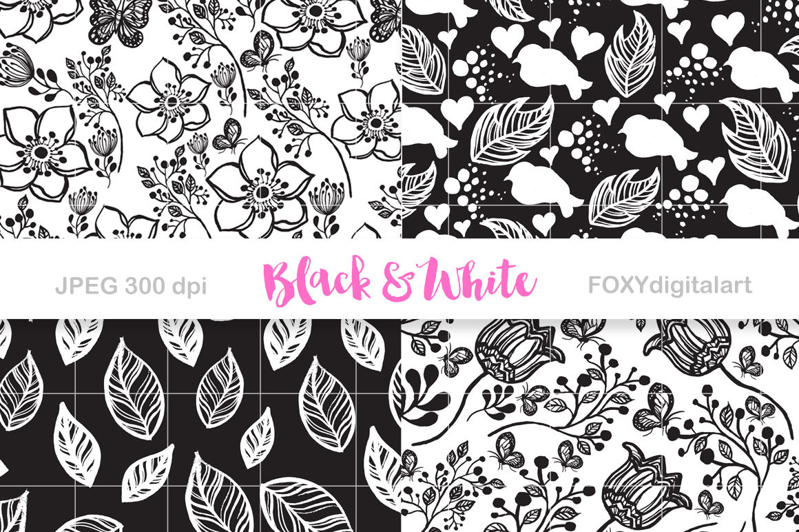dots Instant Download. patterns for Commercial Use white and Ivory Digital Paper Scrapbook Backgrounds damask Geometric floral Black