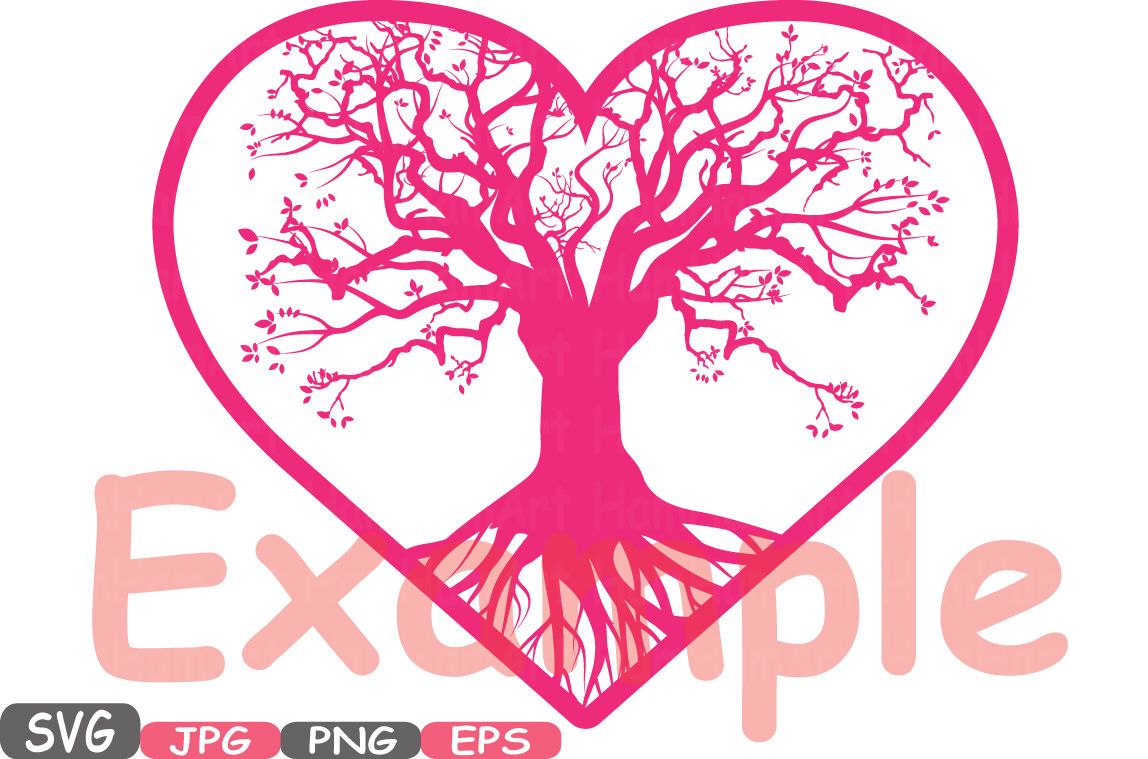 Download Family Tree - Heart Frame SVG family Valentine's Day SVG ...