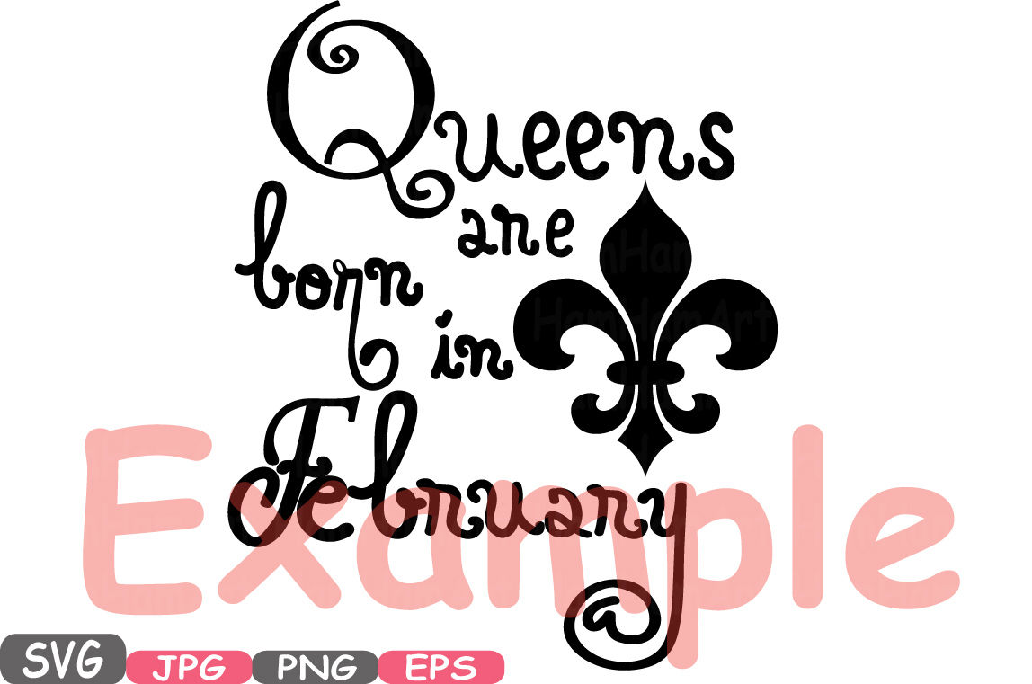 Queens Are Born In January February March Silhouette Svg Love Clipart Queens Has Arrived Baby Girl Birth Announcemnt Crown Birthday 559s By Hamhamart Thehungryjpeg Com