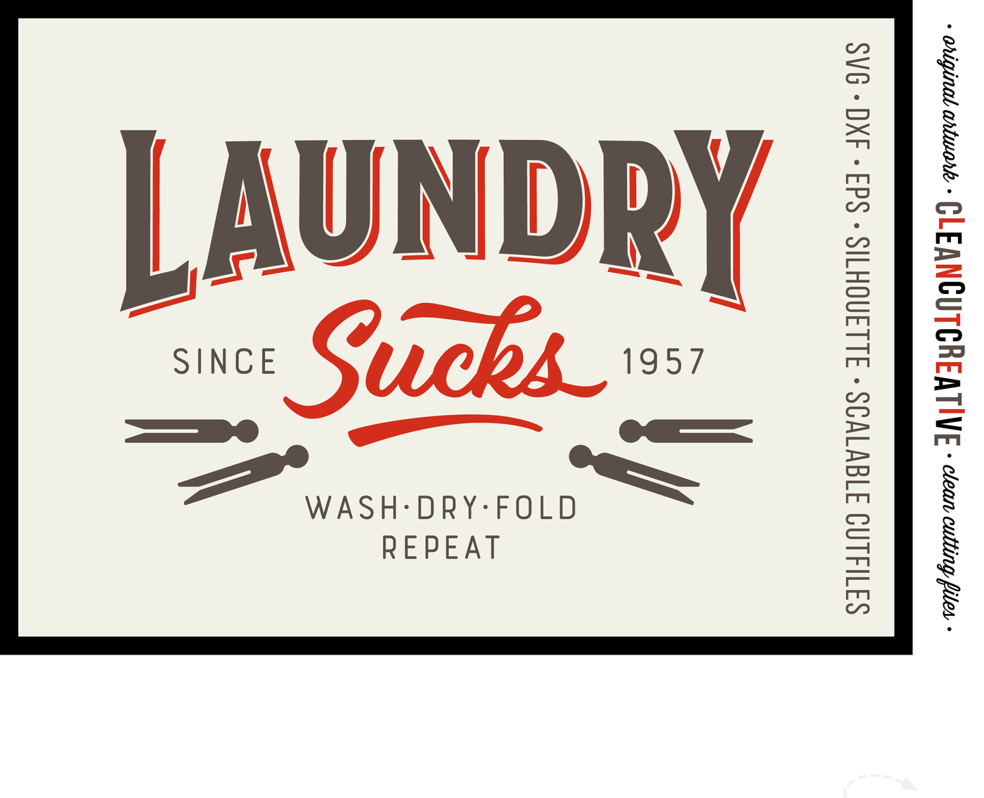 Download Laundry Sucks :) - SVG DXF EPS PNG - Cricut & Silhouette ...