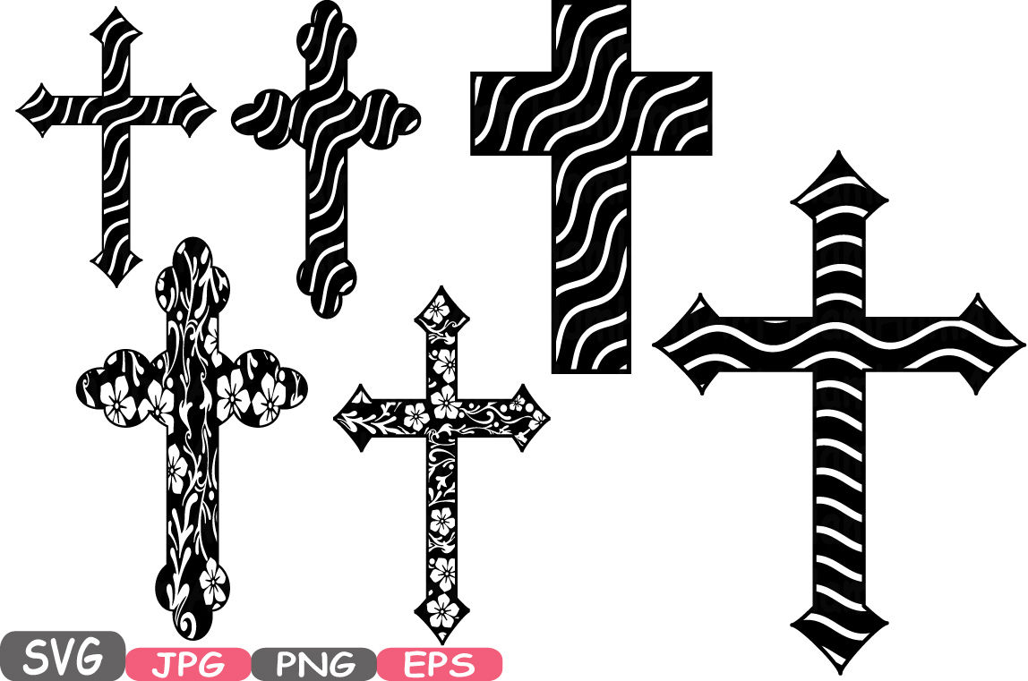 Download Christian Cross Svg Silhouette Cutting Files Jesus Cross Religious Monogram Clipart Cricut Bible Sign Icons God Design Cameo Vinyl 485s By Hamhamart Thehungryjpeg Com