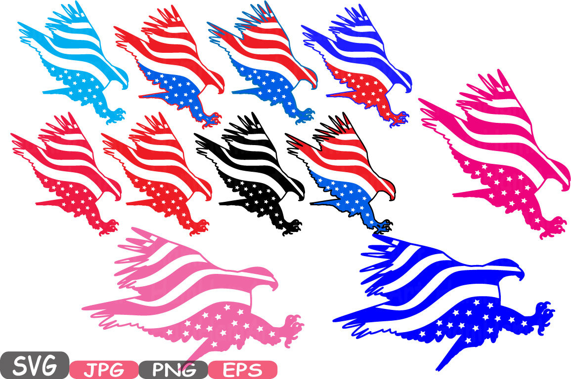 Download American flag svg Eagle USA By HamHamArt | TheHungryJPEG.com