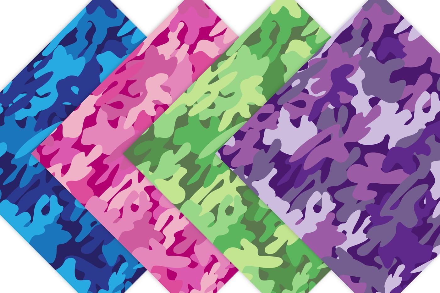 Camouflage - Camo Digital Paper By Leska's Digitals | TheHungryJPEG