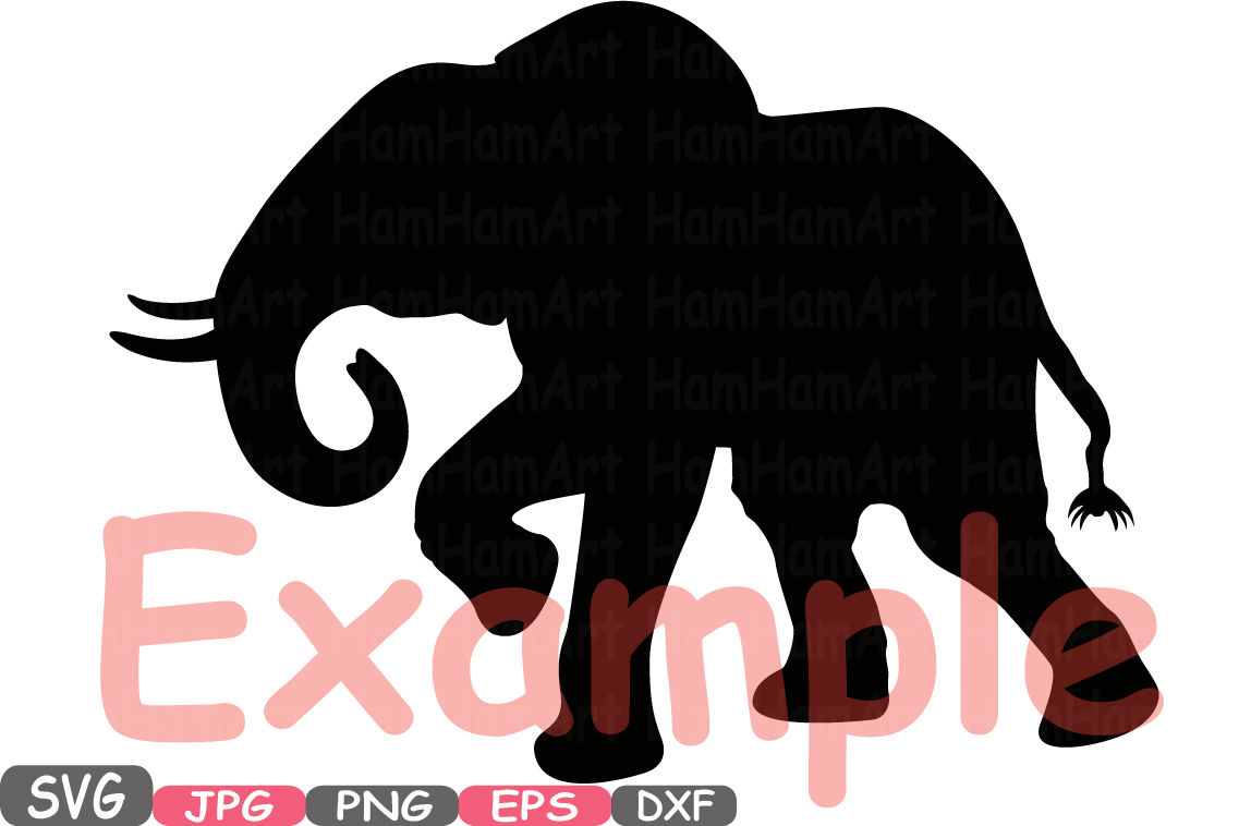 Download Elephant SVG Mascot Jungle Animal Safari Monogram Cutting ...