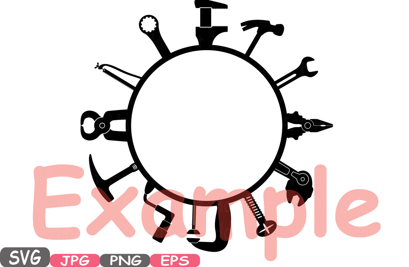 Download Split & Circle Mechanic Tools Silhouette SVG Cutting Files ...