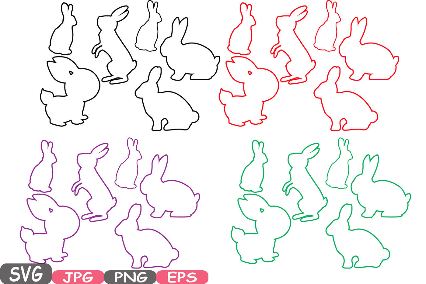 Free Free Bunny Svg Outline 654 SVG PNG EPS DXF File