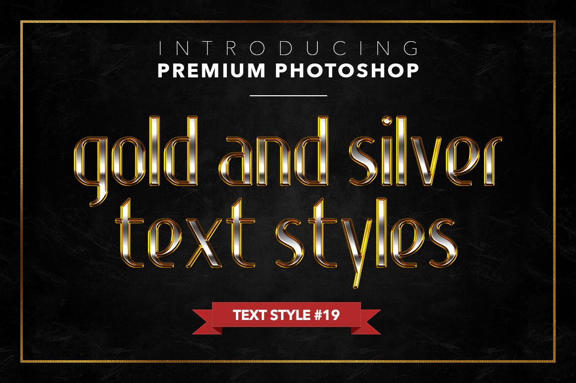 Gold & Silver #1 - 20 Text Styles By Jonas Stensgaard | TheHungryJPEG