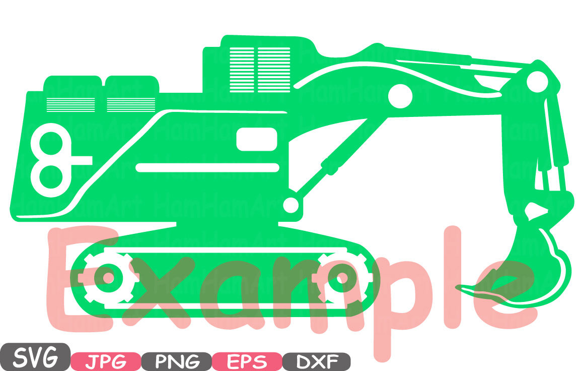 Download Color Construction Machines Cutting Files SVG Silhouette ...