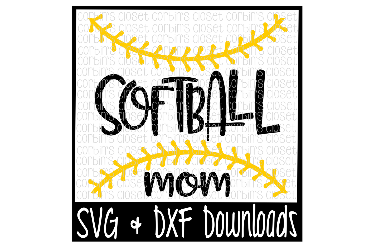 Download Softball Mom SVG * Softball Thread SVG Cut File By Corbins ...