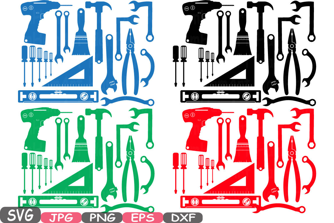 Mechanic Tools Logo Svg Template - Design Cuts
