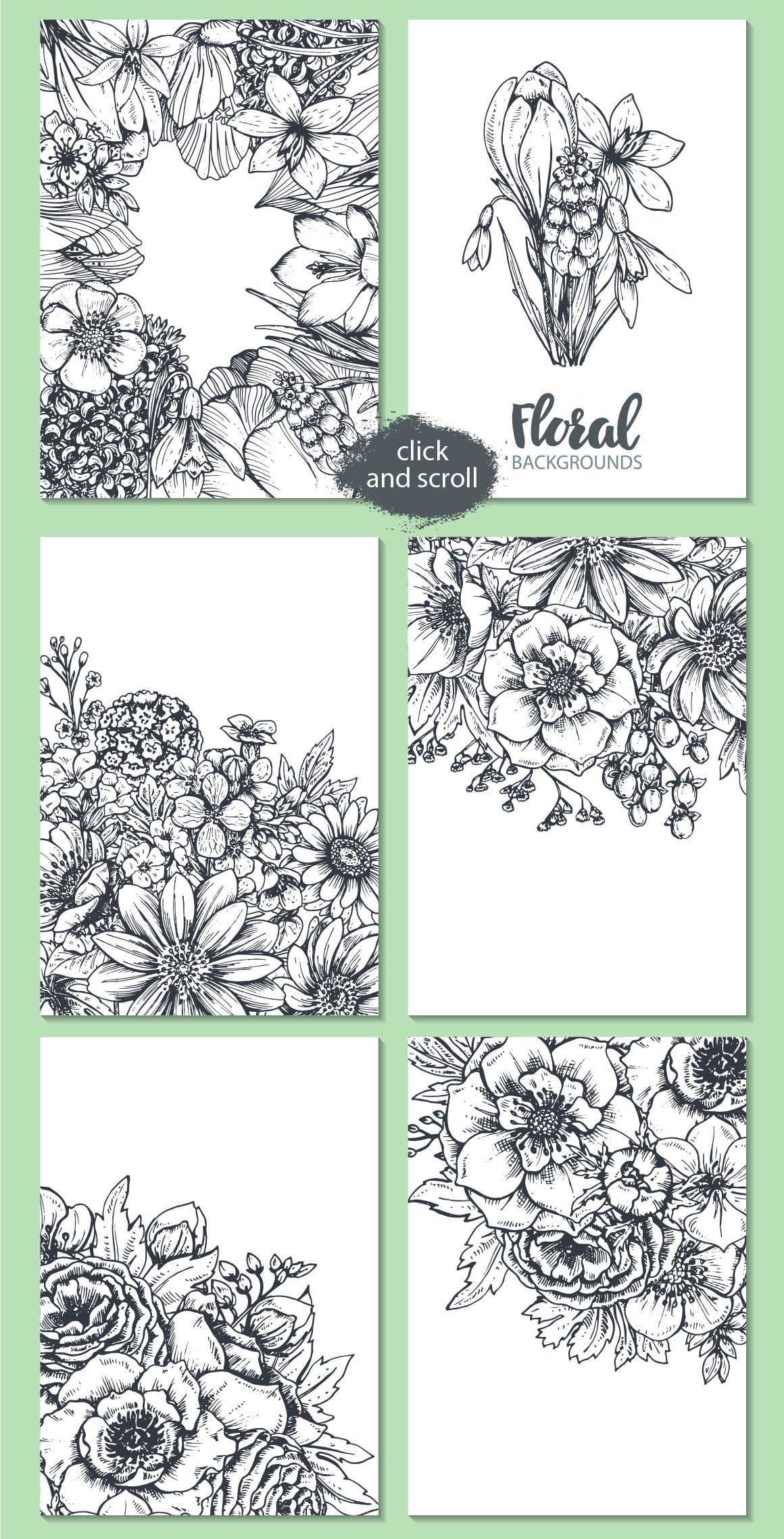 Spring flowers. Hand drawn collection By Fancy Art | TheHungryJPEG