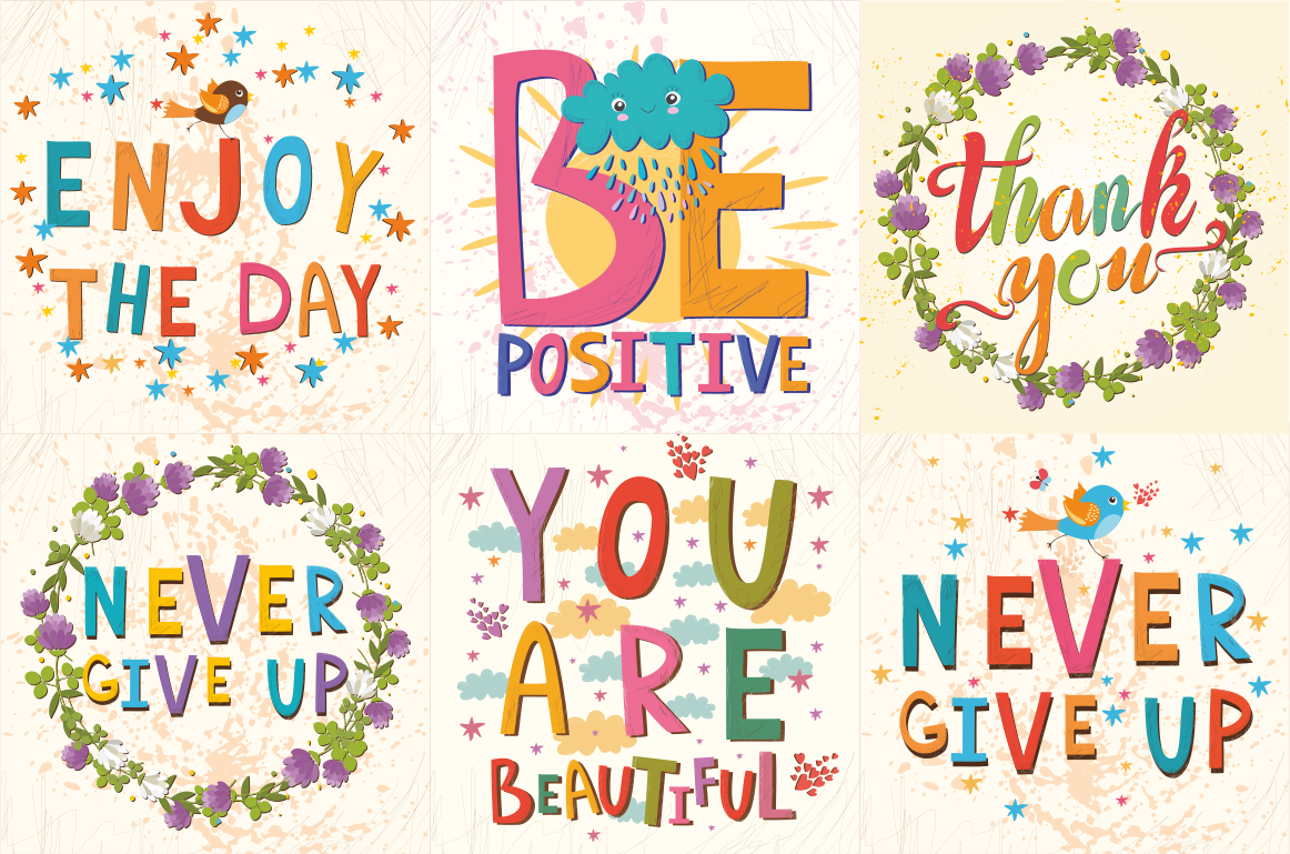 6 Posters Eps Ai Jpg Png By Lesya Skripak Thehungryjpeg Com