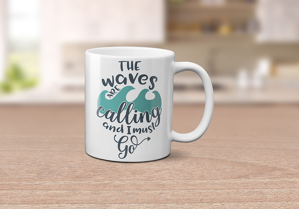 The Waves are Calling and I Must Go - SVG, DXF, EPS, PNG By ESI Designs ...