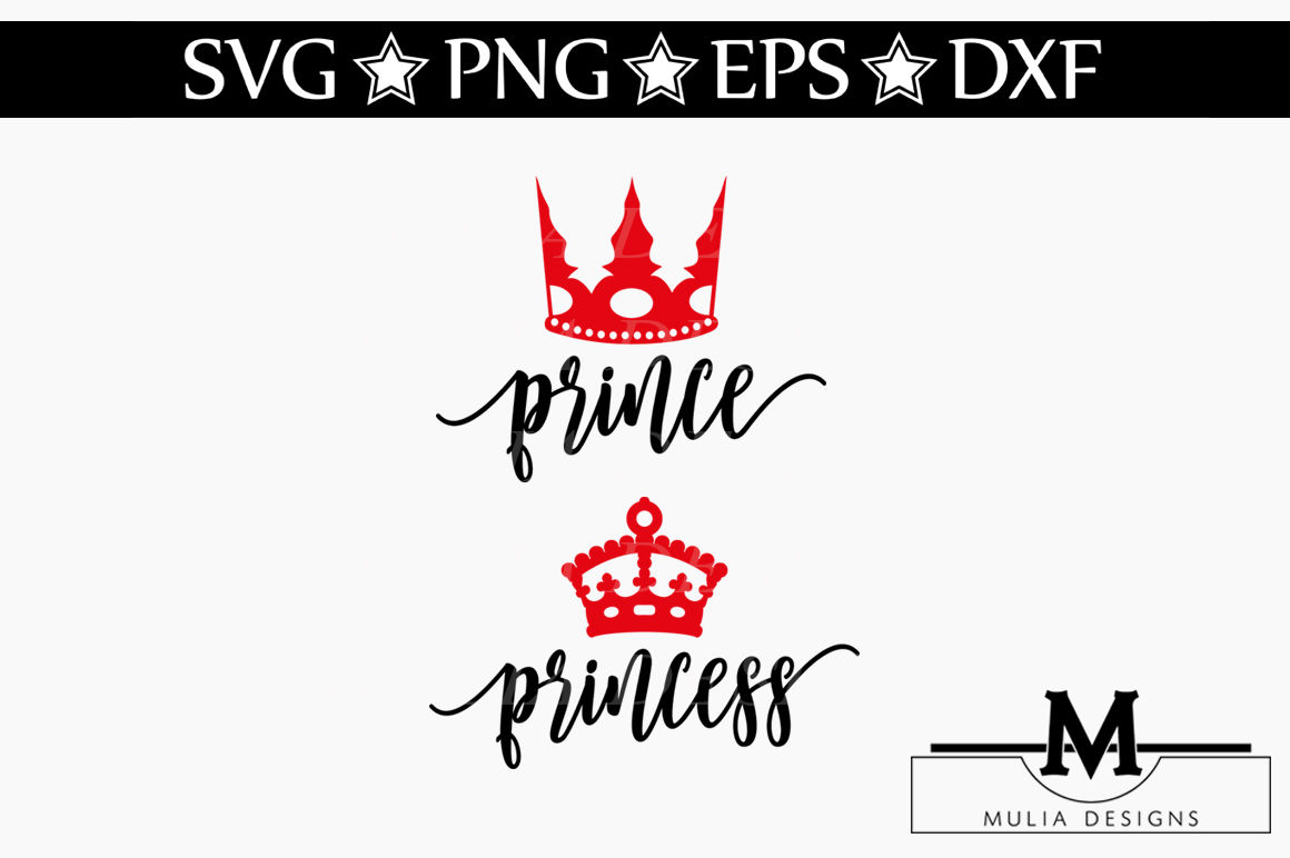 Prince And Princess SVG By Mulia Designs | TheHungryJPEG