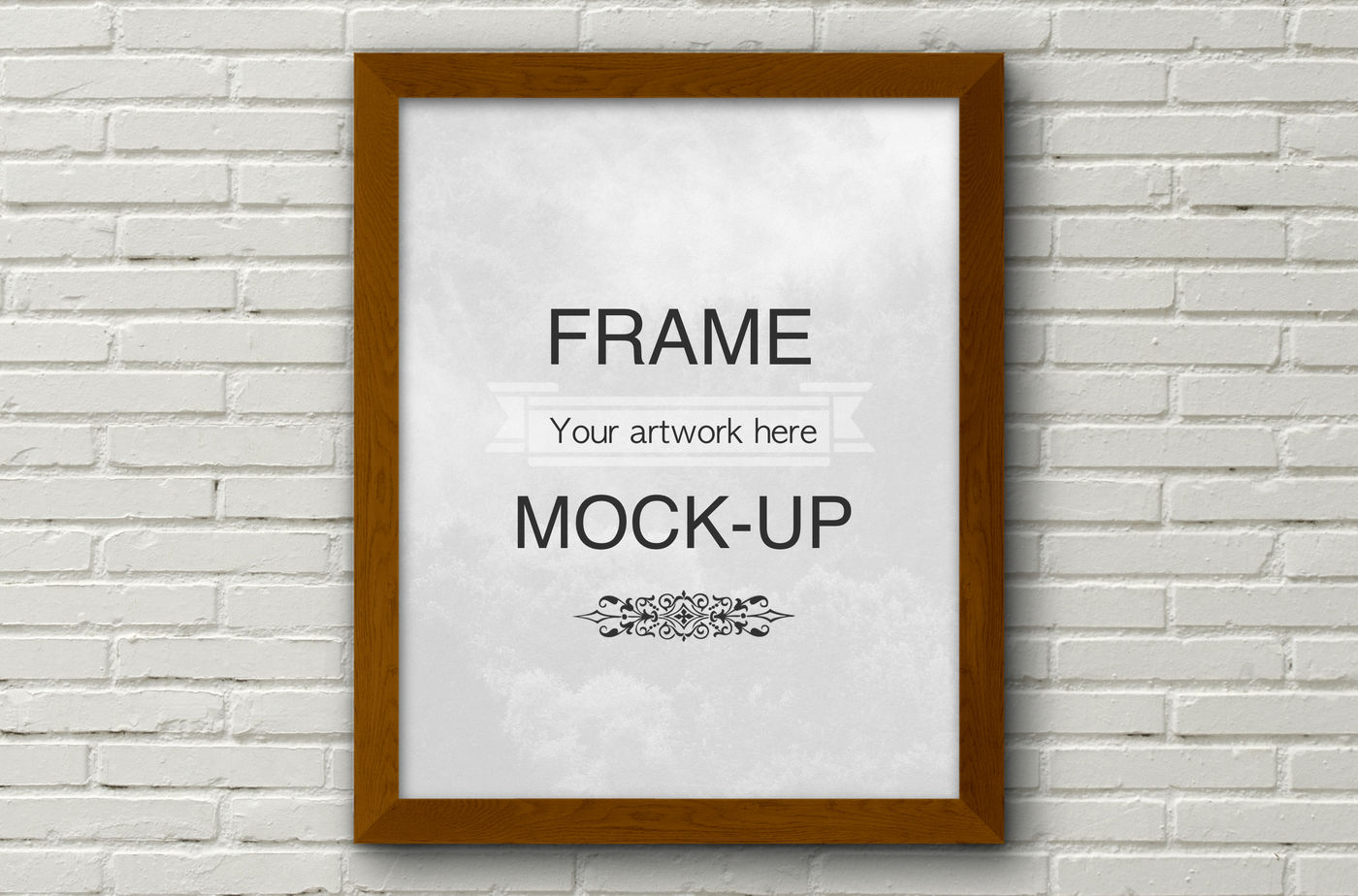 Wooden Frame Mock Up By MockAlley | TheHungryJPEG